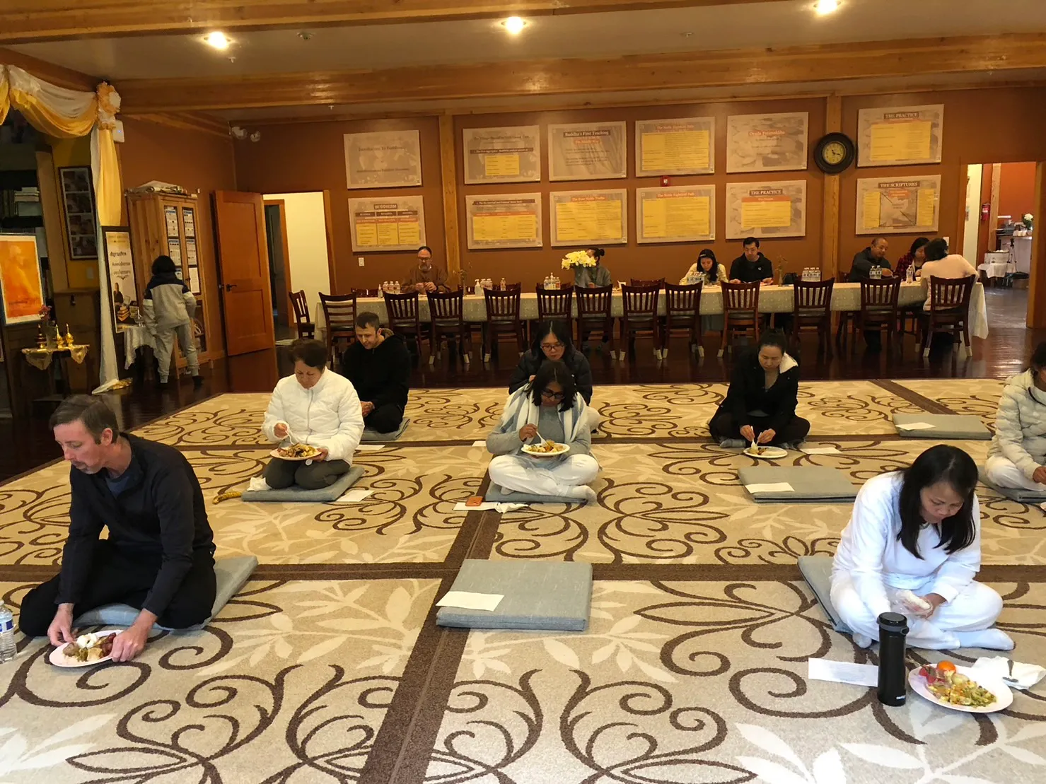 Vegetarian food at the Vegetarian Festival Retreat event